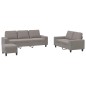 vidaXL 3-tlg. Sofagarnitur Taupe Stoff vidaXL 3-tlg. Sofagarnitur Taupe Stoff