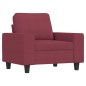 vidaXL 4-tlg. Sofagarnitur Weinrot Stoff vidaXL 4-tlg. Sofagarnitur Weinrot Stoff