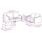 vidaXL 3-tlg. Sofagarnitur mit Kissen Creme Stoff vidaXL 3-tlg. Sofagarnitur mit Kissen Creme Stoff