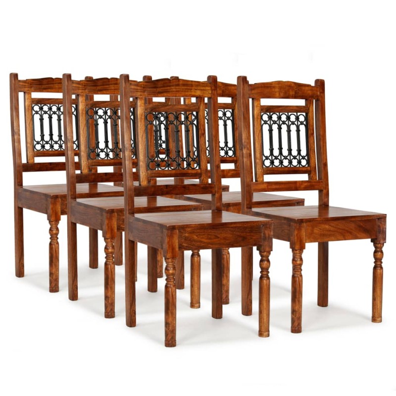 vidaXL Esszimmerstühle 6 Stk. Massivholz Klassisch vidaXL Esszimmerstühle 6 Stk. Massivholz Klassisch