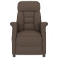 Massagesessel Elektrisch Braun Wildleder-Optik Massagesessel Elektrisch Braun Wildleder-Optik