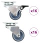vidaXL 32 Stk. Lenkrollen mit Zwillingsrad 50 mm vidaXL 32 Stk. Lenkrollen mit Zwillingsrad 50 mm