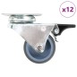vidaXL Doppel-Lenkrollen 12 Stk. 50 mm vidaXL Doppel-Lenkrollen 12 Stk. 50 mm