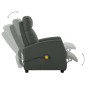 Massagesessel Elektrisch Grau Kunstleder Massagesessel Elektrisch Grau Kunstleder