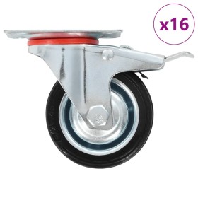 vidaXL 8 Stk. Lenkrollen 75 mm 