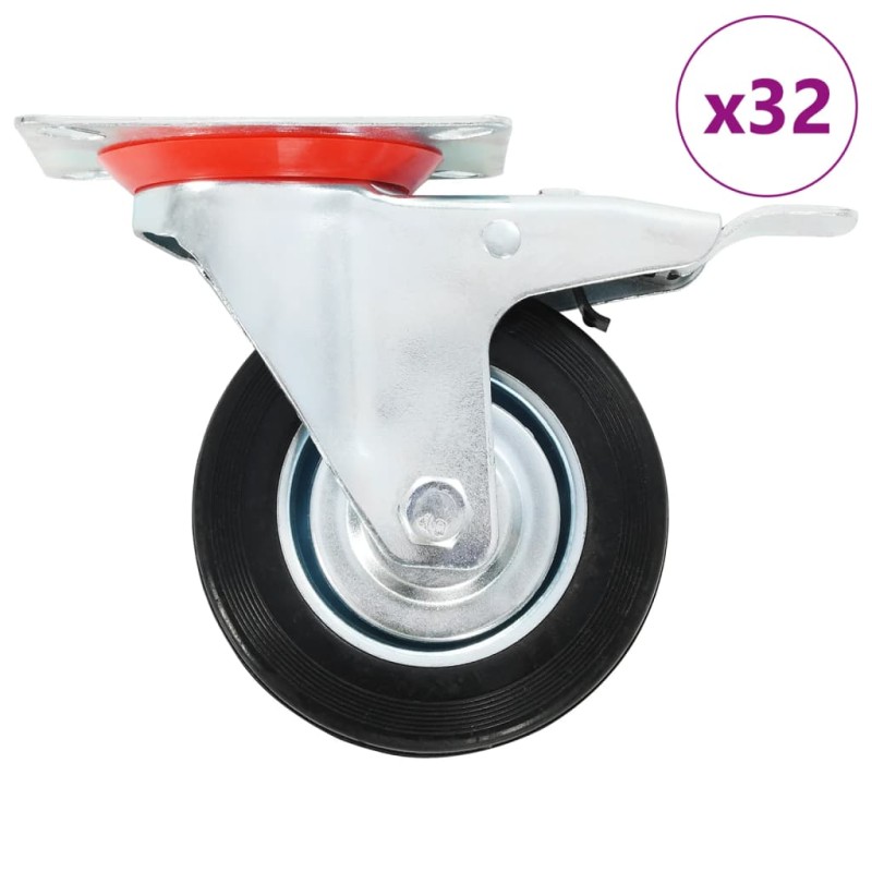 vidaXL 32 Stk. Lenkrollen 100 mm vidaXL 32 Stk. Lenkrollen 100 mm