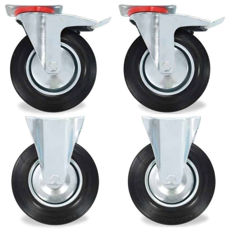 vidaXL 8 Stk. Rollen 200 mm vidaXL 8 Stk. Rollen 200 mm