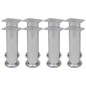 vidaXL Runde Sofabeine 8 Stk. Chrom 180 mm vidaXL Runde Sofabeine 8 Stk. Chrom 180 mm