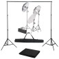 vidaXL Fotostudio-Set mit Lampen und Hintergrundsystem vidaXL Fotostudio-Set mit Lampen und Hintergrundsystem
