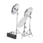 vidaXL Fotostudio-Set mit Lampen und Hintergrundsystem vidaXL Fotostudio-Set mit Lampen und Hintergrundsystem