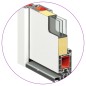 vidaXL Haustür Aluminium und PVC Weiß 110x210 cm vidaXL Haustür Aluminium und PVC Weiß 110x210 cm