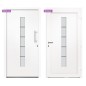 vidaXL Haustür Aluminium und PVC Weiß 110x210 cm vidaXL Haustür Aluminium und PVC Weiß 110x210 cm
