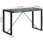 vidaXL Esstisch 120x55x76 cm Altholz Massiv vidaXL Esstisch 120x55x76 cm Altholz Massiv