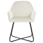 vidaXL Esszimmerstühle 2 Stk. Creme Samt vidaXL Esszimmerstühle 2 Stk. Creme Samt