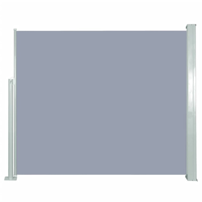 vidaXL Ausziehbare Seitenmarkise 120x300 cm Grau vidaXL Ausziehbare Seitenmarkise 120x300 cm Grau