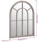 vidaXL Spiegel Sandfarben 60x45 cm Eisen für den Innenbereich vidaXL Spiegel Sandfarben 60x45 cm Eisen für den Innenbereich