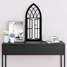 vidaXL Spiegel Schwarz 70x30 cm Eisen für Innenbereich