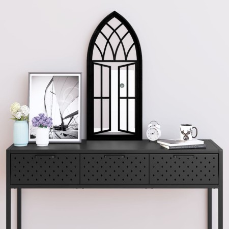 vidaXL Spiegel Schwarz 70x30 cm Eisen für Innenbereich