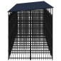 vidaXL Outdoor-Hundezwinger mit Dach Stahl 12,9 m² vidaXL Outdoor-Hundezwinger mit Dach Stahl 12,9 m²