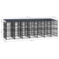 vidaXL Outdoor-Hundezwinger mit Dach Stahl 12,9 m² vidaXL Outdoor-Hundezwinger mit Dach Stahl 12,9 m²