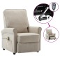 Massagesessel Elektrisch Creme Stoff Massagesessel Elektrisch Creme Stoff