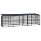 vidaXL Outdoor-Hundezwinger mit Dach Stahl 14,75 m² vidaXL Outdoor-Hundezwinger mit Dach Stahl 14,75 m²