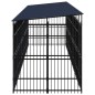 vidaXL Outdoor-Hundezwinger mit Dach Stahl 18,43 m² vidaXL Outdoor-Hundezwinger mit Dach Stahl 18,43 m²