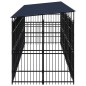vidaXL Outdoor-Hundezwinger mit Dach Stahl 14,75 m² vidaXL Outdoor-Hundezwinger mit Dach Stahl 14,75 m²