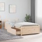 vidaXL Bett mit Schubladen 75x190 cm vidaXL Bett mit Schubladen 75x190 cm