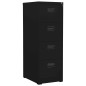 vidaXL Aktenschrank Schwarz 46x62x133 cm Stahl vidaXL Aktenschrank Schwarz 46x62x133 cm Stahl