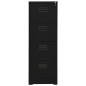 vidaXL Aktenschrank Schwarz 46x62x133 cm Stahl vidaXL Aktenschrank Schwarz 46x62x133 cm Stahl