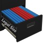 vidaXL Aktenschrank Schwarz 46x62x133 cm Stahl vidaXL Aktenschrank Schwarz 46x62x133 cm Stahl