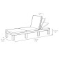 Keter Sonnenliege mit Auflage Daytona Cappuccino Keter Sonnenliege mit Auflage Daytona Cappuccino