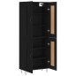 Highboard Schwarz 69,5x34x180 cm Holzwerkstoff Highboard Schwarz 69,5x34x180 cm Holzwerkstoff