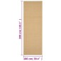 vidaXL Teppich Natur Sisal 100x300 cm vidaXL Teppich Natur Sisal 100x300 cm