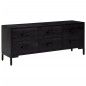 vidaXL Kommode Schwarz 110x30x45 cm Massivholz Kiefer vidaXL Kommode Schwarz 110x30x45 cm Massivholz Kiefer