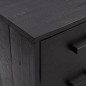 vidaXL Kommode Schwarz 110x30x45 cm Massivholz Kiefer vidaXL Kommode Schwarz 110x30x45 cm Massivholz Kiefer