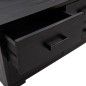 vidaXL Kommode Schwarz 110x30x45 cm Massivholz Kiefer vidaXL Kommode Schwarz 110x30x45 cm Massivholz Kiefer