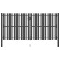 vidaXL Gartentor Stahl 4x2,25 m Anthrazit vidaXL Gartentor Stahl 4x2,25 m Anthrazit