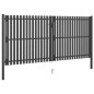 vidaXL Gartentor Stahl 4x2,25 m Anthrazit vidaXL Gartentor Stahl 4x2,25 m Anthrazit