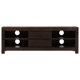 vidaXL TV-Schrank Massivholz Akazie 120x30x40 cm Dunkelbraun