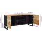 vidaXL TV-Schrank 105x33x46 cm Massivholz Mango vidaXL TV-Schrank 105x33x46 cm Massivholz Mango
