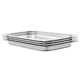 vidaXL Gastronormbehälter 4 Stk. GN 1/1 40 mm Edelstahl 