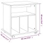 vidaXL Rollschrank Braun Eichen-Optik 60x45x60 cm Holzwerkstoff vidaXL Rollschrank Braun Eichen-Optik 60x45x60 cm Holzwerkstoff