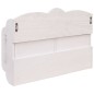 vidaXL Wandgarderobe Weiß 50 x 10 x 34 cm Holz vidaXL Wandgarderobe Weiß 50 x 10 x 34 cm Holz