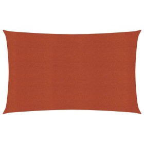 vidaXL Sonnensegel 160 g/m² Terrakottarot 4x7 m HDPE