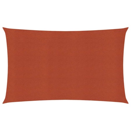 vidaXL Sonnensegel 160 g/m² Terrakottarot 4x7 m HDPE