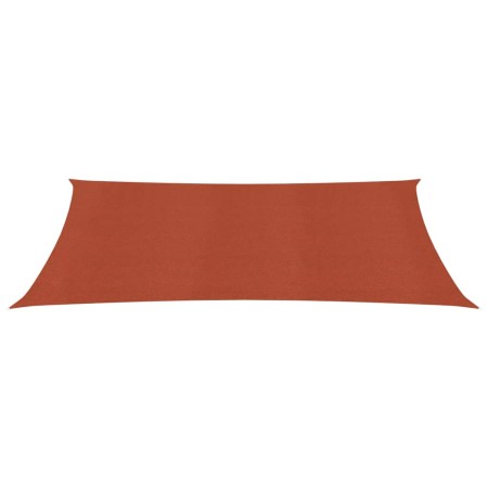 vidaXL Sonnensegel 160 g/m² Terrakottarot 4x7 m HDPE