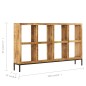 vidaXL Sideboard 160 x 25 x 95 cm Mangoholz Massiv vidaXL Sideboard 160 x 25 x 95 cm Mangoholz Massiv