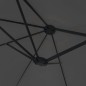 vidaXL Doppelsonnenschirm mit LEDs Anthrazit 449x245 cm vidaXL Doppelsonnenschirm mit LEDs Anthrazit 449x245 cm